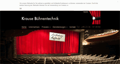 Desktop Screenshot of krause-buehnenbau.de