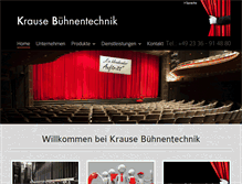 Tablet Screenshot of krause-buehnenbau.de